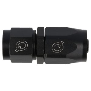Hose end straight black