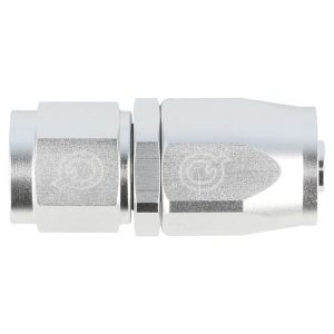Hose end straight silver