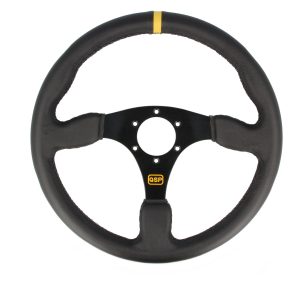 QSP Lederen sportstuur - Vlak 350mm
