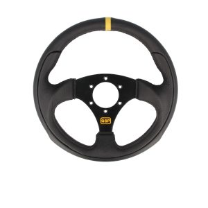 QSP Lederen sportstuur - Vlak 300mm
