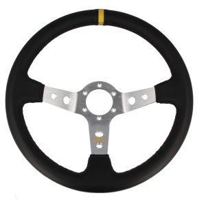 QSP Lederen sportstuur - 90mm diep