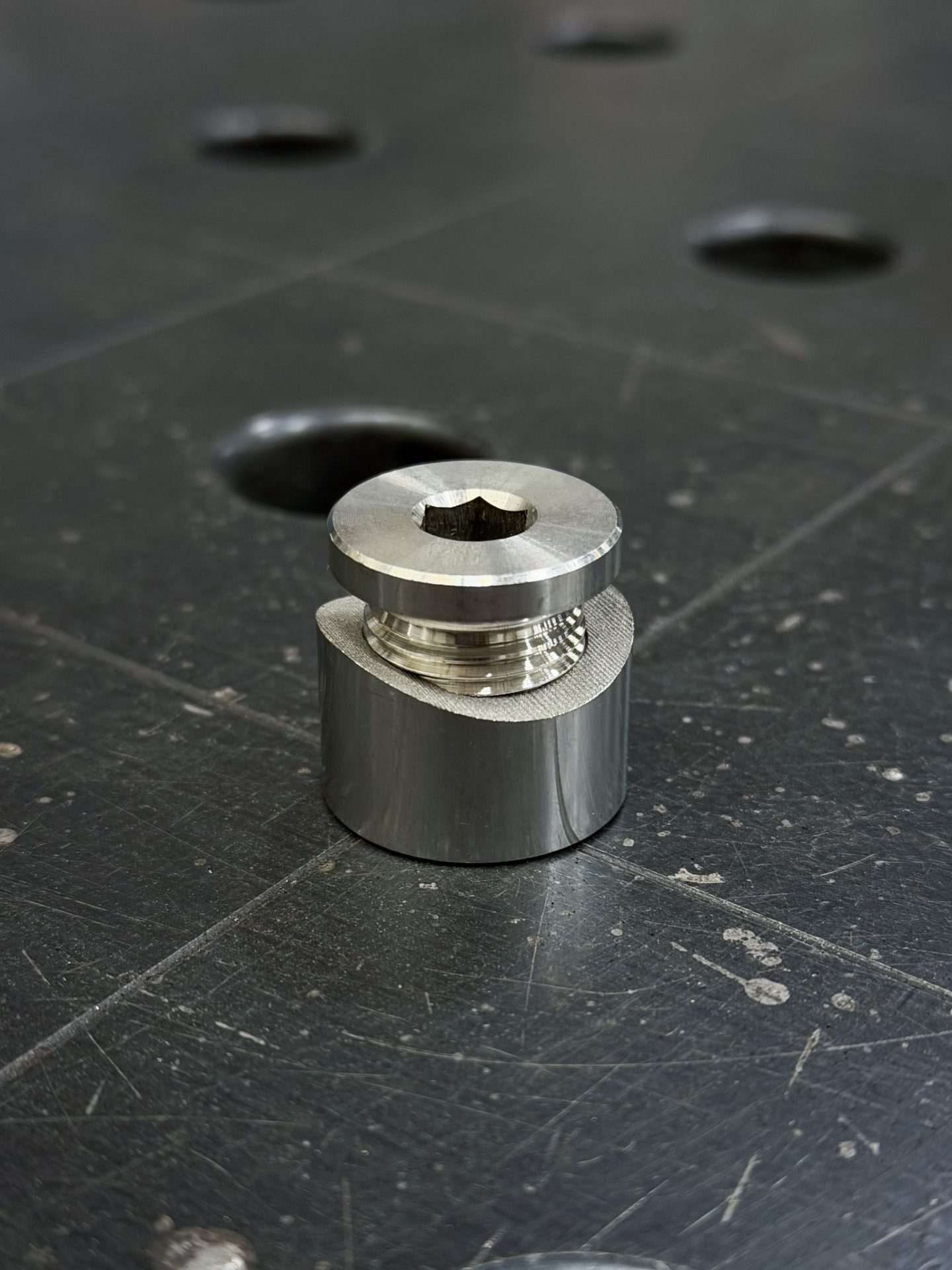 RVS Lambda Moer M18 x 1.5 met afsluitplug - Afbeelding 2
