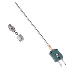 Temperatuursensor thermocouple 0-1000 graden + wartel 1/8 npt