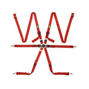 OMP 6-punts gordel One 2'' Vesta Endurance superlight HANS (FIA)